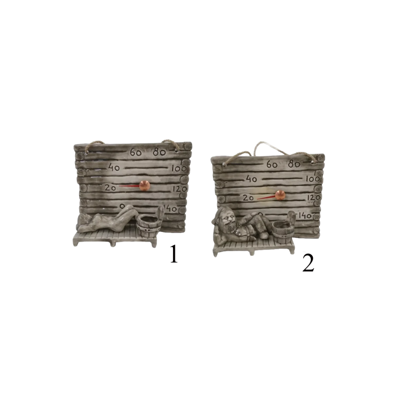 Keramisk saunatermometer - en lille tønde til dufte