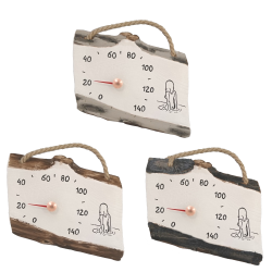 Keramisk saunatermometer - pige i vandet 