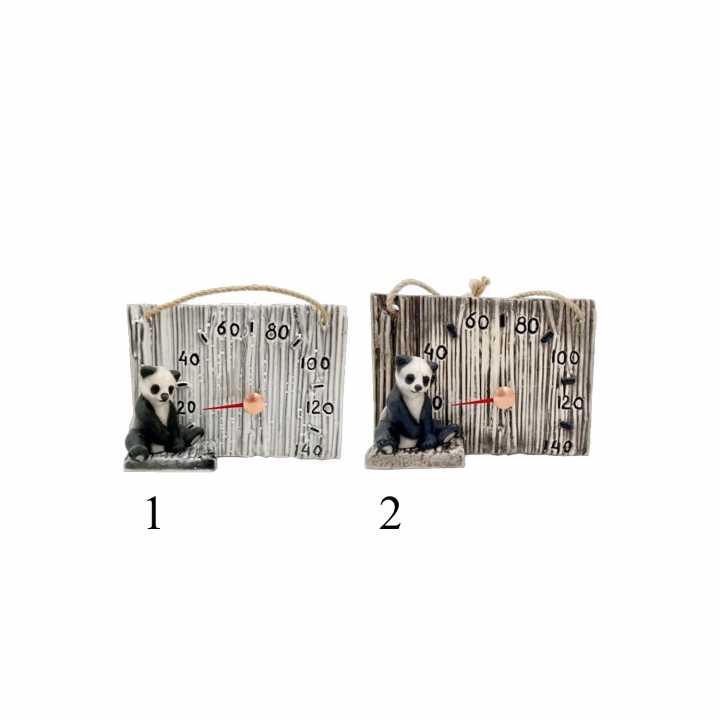 Keramisk saunatermometer - panda