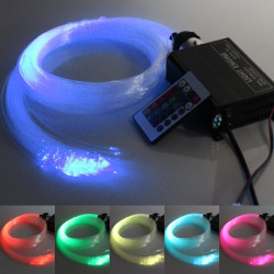 LED RGB belysningssæt FARVEDE STJERNER 2 m.