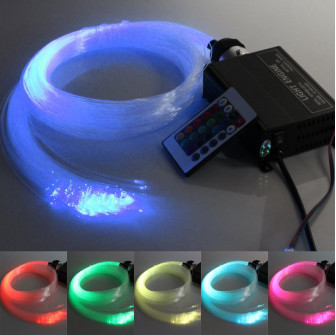 LED RGB belysningssæt FARVEDE STJERNER 3 m.