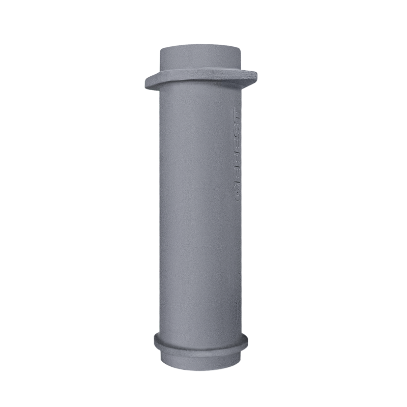 Nederste støbejerns skorstensrør til GEFEST brændeovne 180 / 500mm Nederste støbejerns skorstensrør til GEFEST brændeovne 180 / 500mm