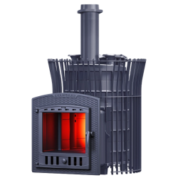 Brændeovn GEFEST - Avangard ZK Uragan 25 (P2) i tulipangitter  Brændeovn GEFEST - Avangard ZK Uragan 25 (P2) i tulipangitter