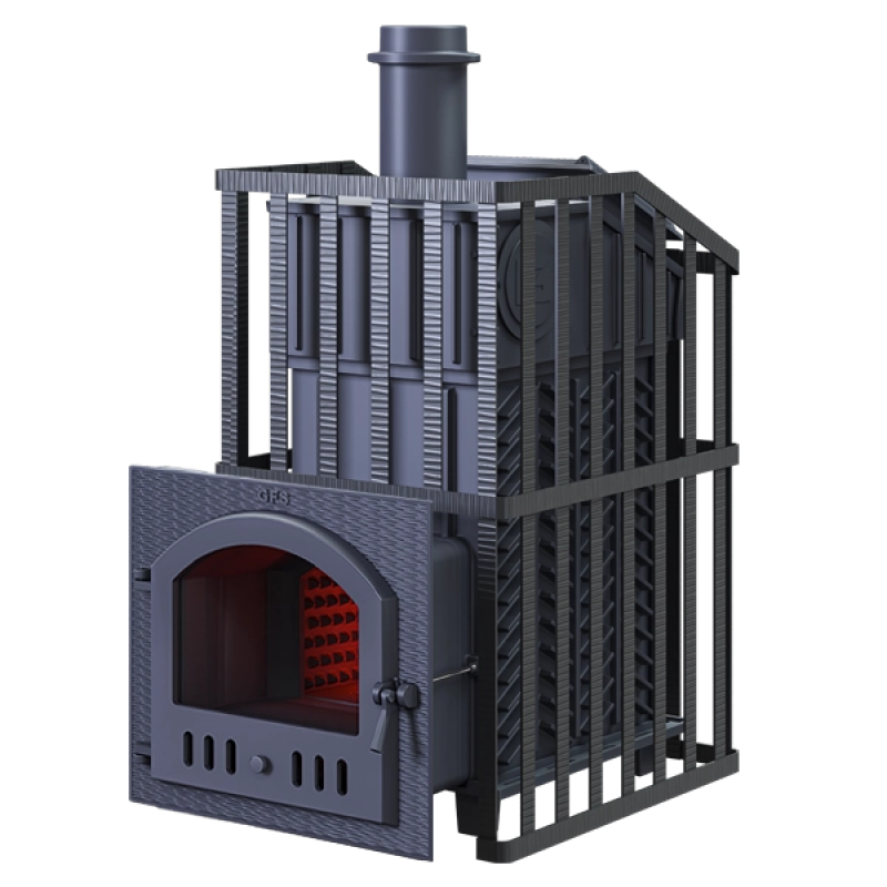 Brændeovn til sauna GEFEST - GFS ZK Uragan 45 (M) i rist