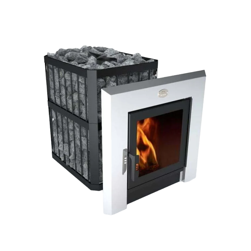 Brænde saunaovn - NOVA PANORAMA 18 med netværk