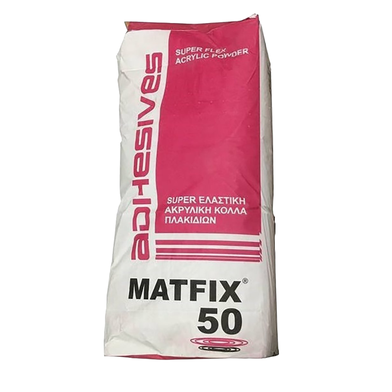 Matfix-klæbemiddel til dekorative sten