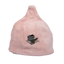 Bomuld sauna cap - PEACH 