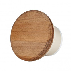 MM-S saunaventilator med bagventil og rund træfinish d/100mm 