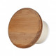 MM-S saunaventilator med bagventil og rund træfinish d/100mm