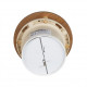 MM-S saunaventilator med bagventil og rund træfinish d/100mm