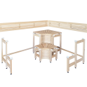 Modulære saunabænke med “Sun Corner”-design 2114 × 2696 mm - 2