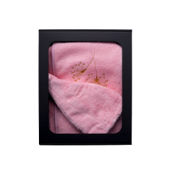 Gavesæt i gaveæske til HENDE. Saunahat og forklæde til kvinder - PINK 
