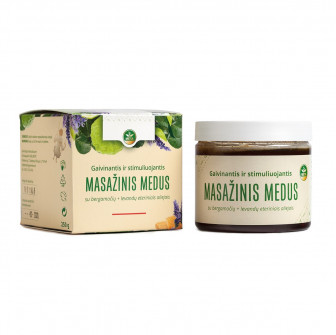 Honningmassageblanding med æteriske olier af bergamot, lavendel og rosmarin, 250 g