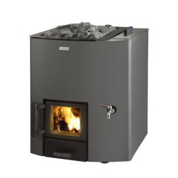 Brændefyret saunaovn - NARVI NC 20 VS med vandtank 