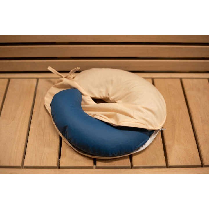 Pude til saunabehandlinger, sandfarve, 30 × 30 cm
