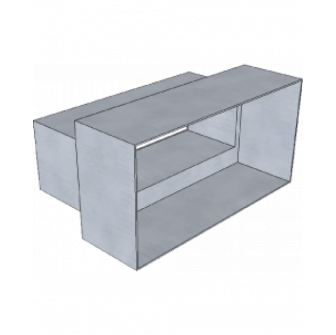 Ventilationsudtaget, 160x80 mm