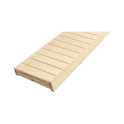Saunabænk, asp/elletræ, 600x1600-2400 mm - 10