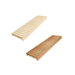 Sauna bænk, asp / alder, 600x1600-2400 mm  Sauna bænk, asp / alder, 600x1600-2400 mm