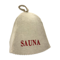 Saunahat - Sauna, med rød skrift - 1