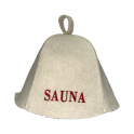 Saunahat - Sauna, med rød skrift - 0