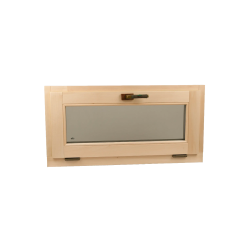 Saunavindue 1000x500, hængslet 