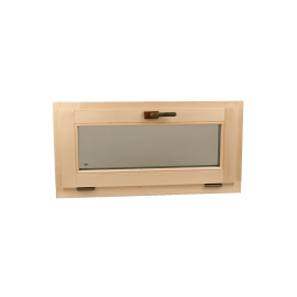 Saunavindue 1000x500, hængslet 