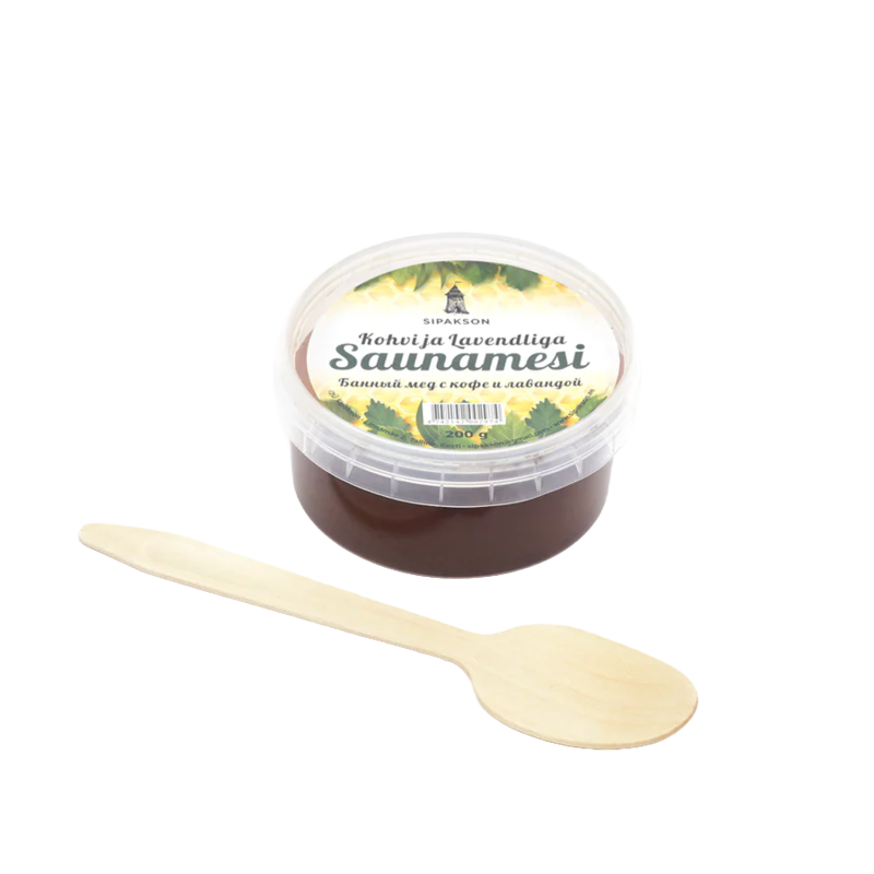Saunahonning med kaffe og lavendelekstrakt, 200 g