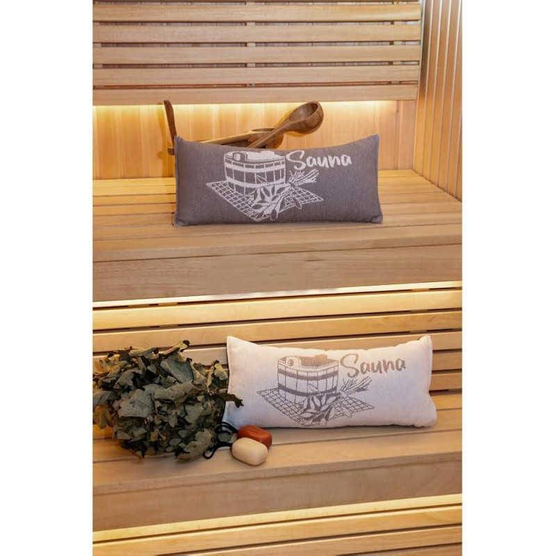 Saunapude, gråbrun