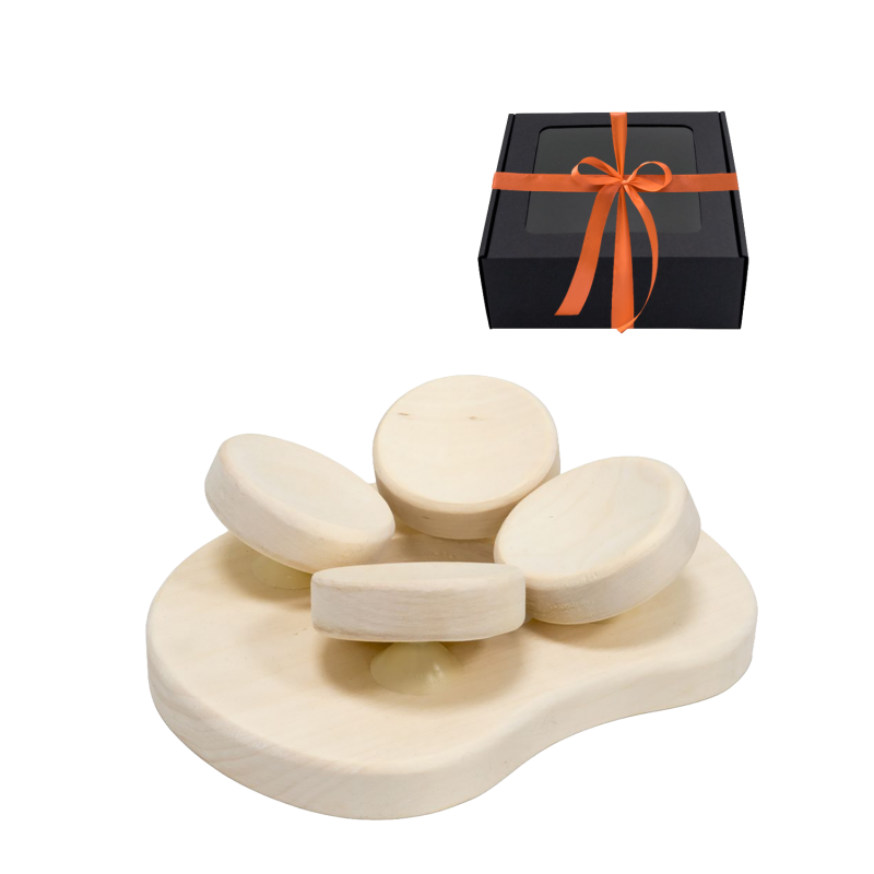 Saunapude til sauna, i gaveæske, aspetræ