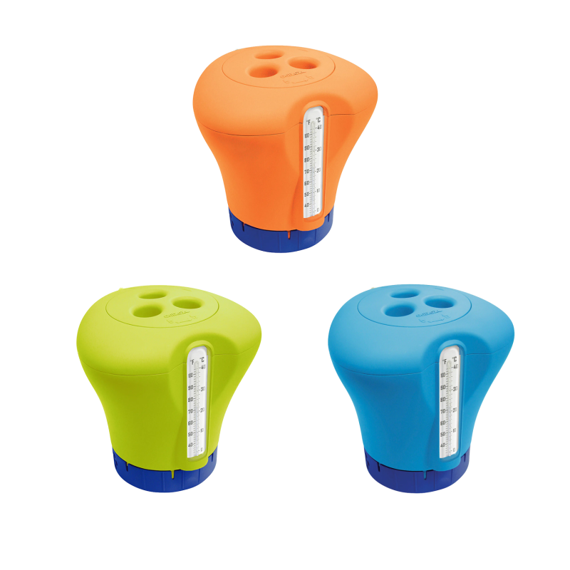 Flydende dispenser med termometer