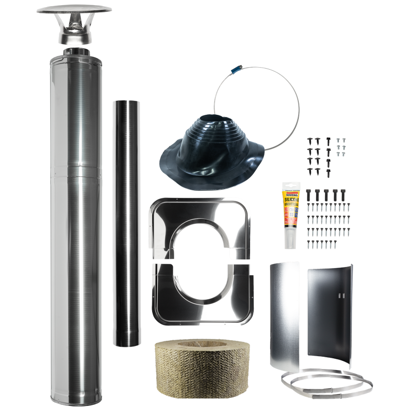 Stålisoleret skorstensæt - HARVIA