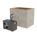 Kirami Premium NordicIce S koldt dykbad med Dualex varmepumpe, 500 l - 0