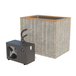 Kirami Premium NordicIce S koldt dykbad med Dualex varmepumpe, 500 l 