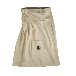 Sauna Forklæde til lys mandlig farve, bomuld 