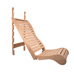 Afslapning køje til sauna, sort el 