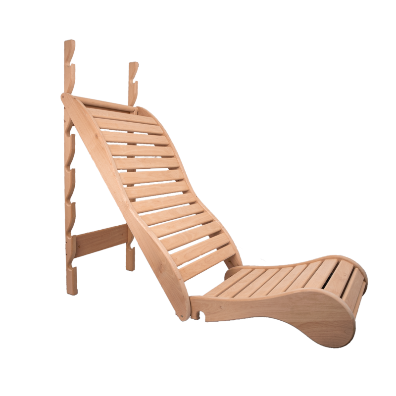 Afslapning køje til sauna, sort el