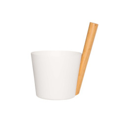 Aluminiumsspand med håndtag - RENTO, hvid 