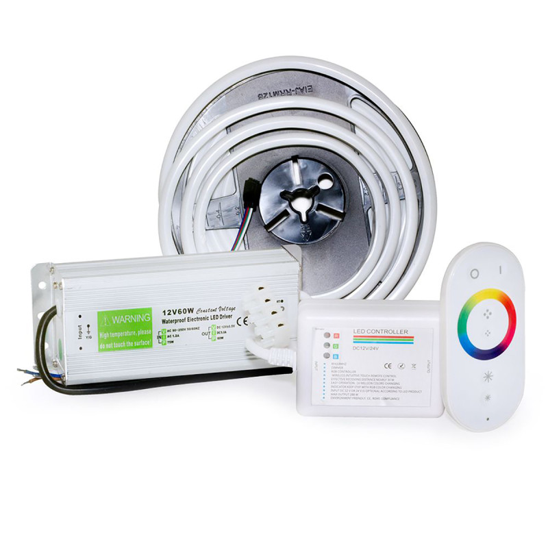 Sauflex LED RGB MILK sæt 12 W, 5 m