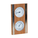SAUFLEX termo-hygrometer, cedertræ, hvid farve - 0