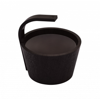 SAWO dampvandspand, sort, 4 l