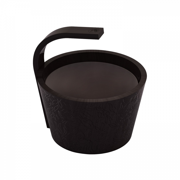 SAWO dampvandspand, sort, 4 l