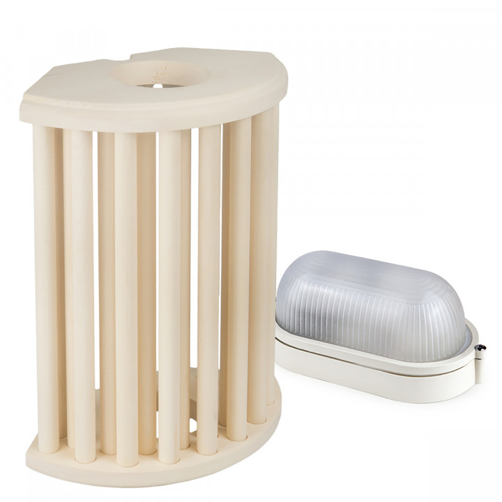Sawo lampe og gittersæt 915-VA, asp
