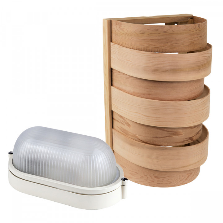 Sawo lampe og gittersæt 917-D, cedertræ