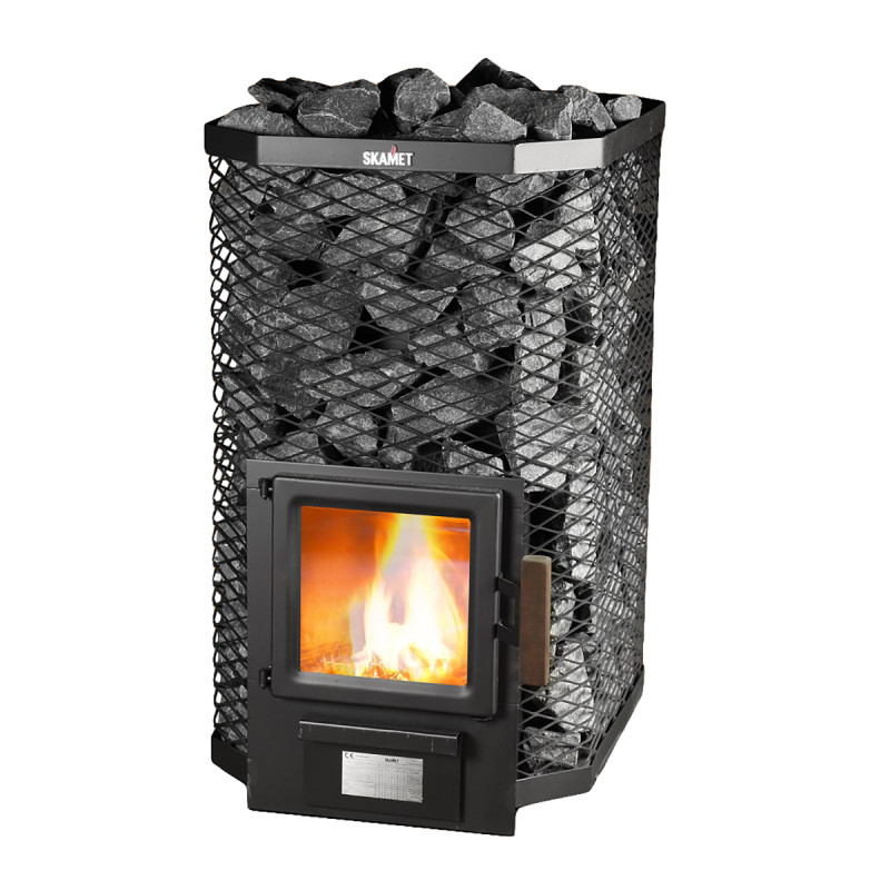 Brændefyret saunaovn - SKAMET saunaovn S-116 GL