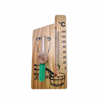 Timeglas - spiritustermometer, grøn