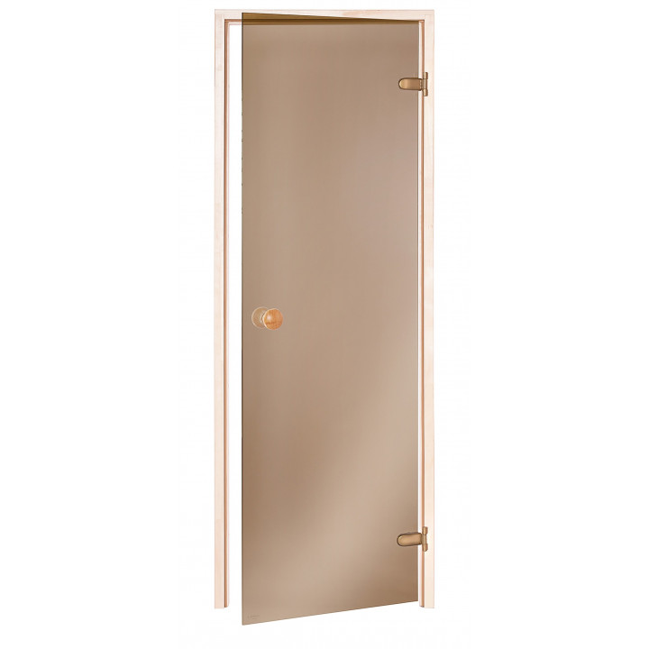 Standard sauna døre, 70 x 200, asp, bronze
