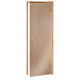 Standard sauna døre, 70 x 190, Elletræ, Bronze