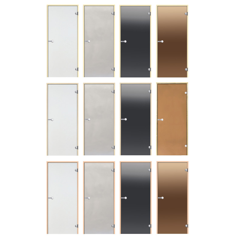 Glas sauna døre HARVIA 9x21