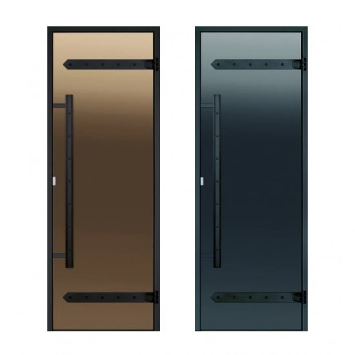 Glasdøre til sauna i HARVIA Legend, aluminiumsramme 9x19