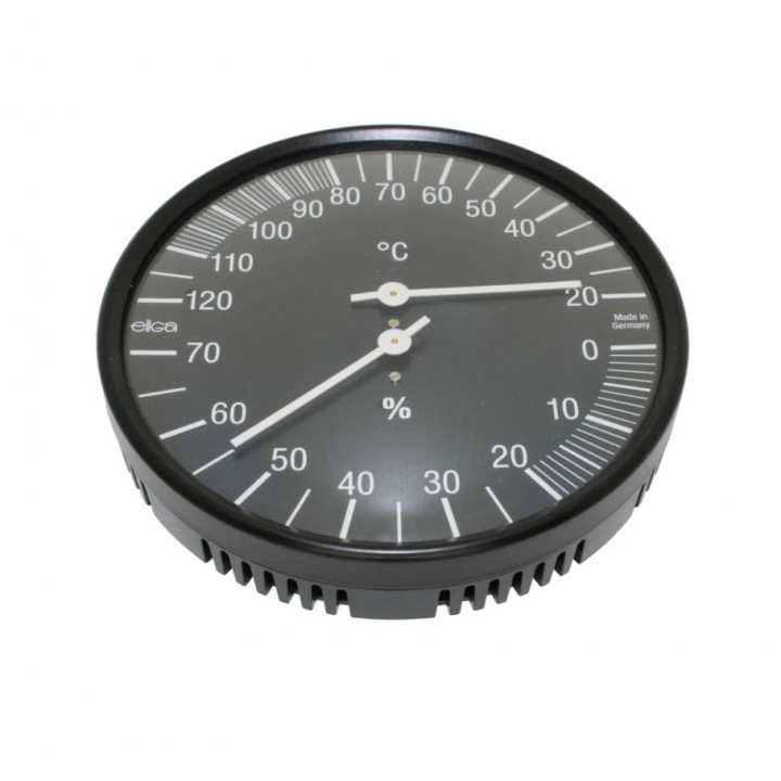 Termometer-hygrometer, sort